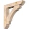 Ekena Millwork Merced Slat Smooth Bracket w/ Offset Brace, Douglas Fir, 7 1/2"W x 38"D x 38"H BKT0806X38X38MRC06SDF - alternate 1